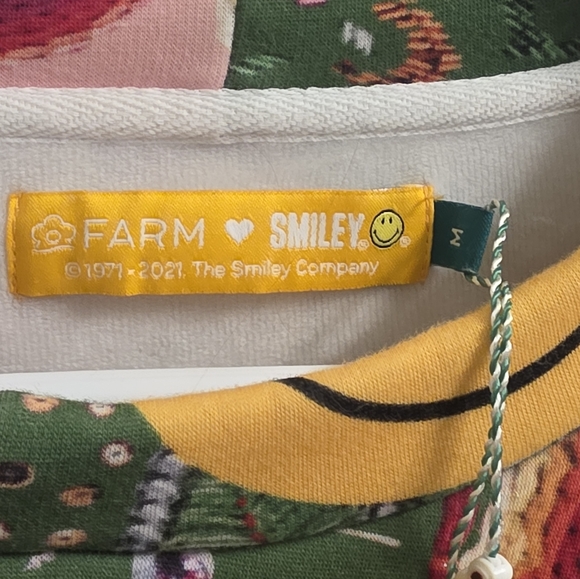 Farm Rio Smiley Face Patchwork Sweatshirt - Picture 2 of 4